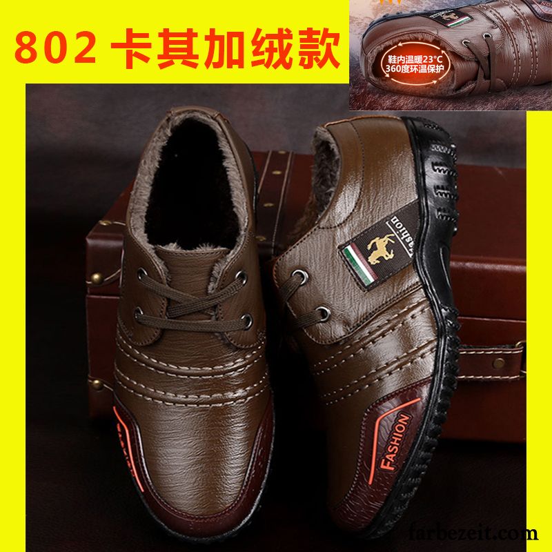 Anzug Schuhe Braun Herren Casual Lederschue Thermische Jugend Geschäft Feder England Trend Schuhe Arbeitsschuhe Schnürung Verkaufen