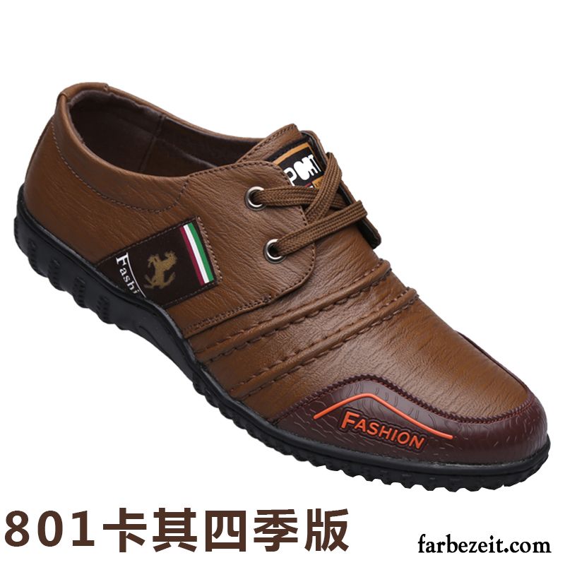 Anzug Schuhe Braun Herren Casual Lederschue Thermische Jugend Geschäft Feder England Trend Schuhe Arbeitsschuhe Schnürung Verkaufen