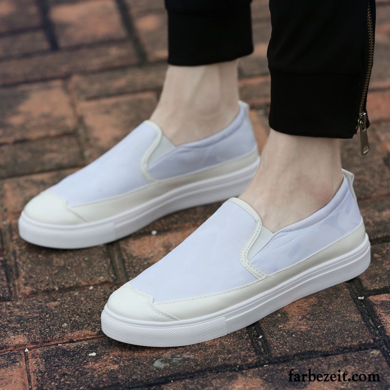 Beige Schuhe Herren Casual Schwarz Weiß Espadrille Schuhe Halbschuhe Feder Trend Slip-on Faul Günstig