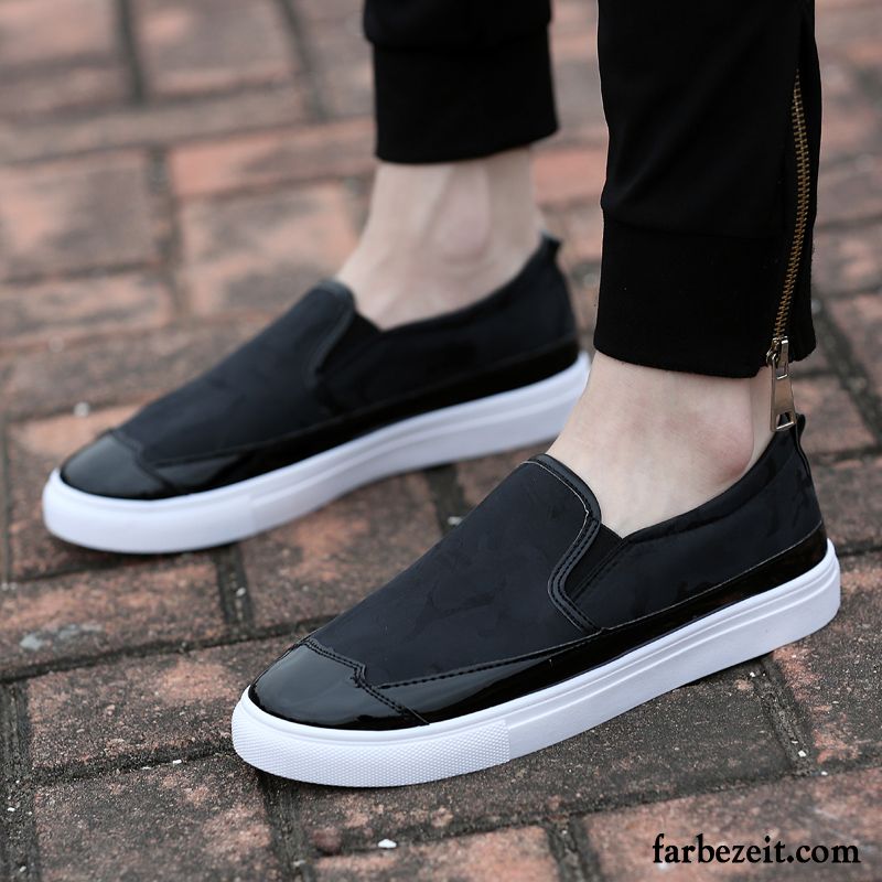 Beige Schuhe Herren Casual Schwarz Weiß Espadrille Schuhe Halbschuhe Feder Trend Slip-on Faul Günstig