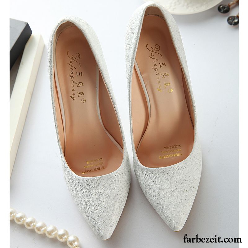 Beige Spitze Pumps Damen Dünne Fersen Hochhackigen Mode Schnürschuhe Pailletten Rosa Spitze Feder Hochzeit Schuhe Günstig