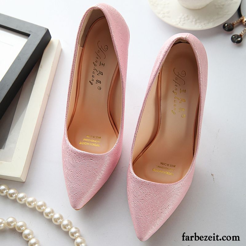 Beige Spitze Pumps Damen Dünne Fersen Hochhackigen Mode Schnürschuhe Pailletten Rosa Spitze Feder Hochzeit Schuhe Günstig