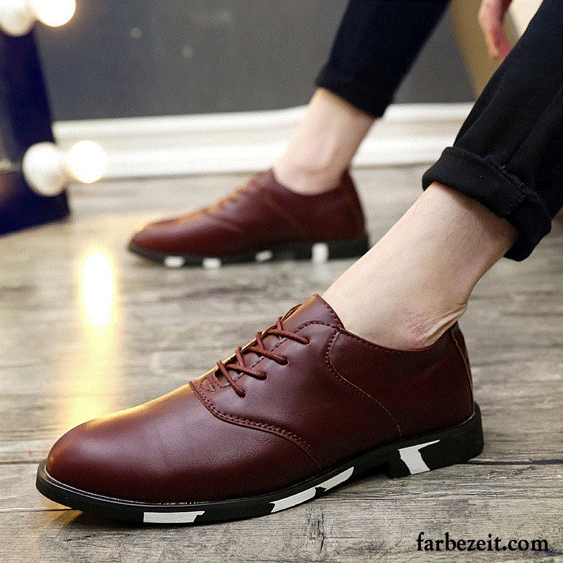 Beste Leder Schuhe Herbst Lederschue Schuhe Teenager Casual Neue England Herren Trend Billig