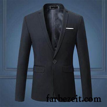 Blazer Herren Modern Blau Weiß Schlank Blazer Trend Kostüm Jugend Anzüg Mantel Freizeit Große Größe Überzieher Herbst Billig