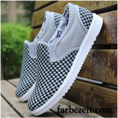 Braune Halbschuhe Herren Casual Sommer Herbst Faul Halbschuhe Segeltuch Slip-on Atmungsaktiv Billig