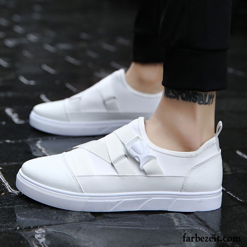 Business Sneaker Herren Faul Trend Halbschuhe Feder Tuch Schuhe Weiß Dicke Sohle Casual Skaterschuhe Schwarz Schüler Günstig