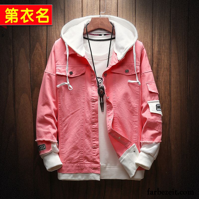 Fell Winterjacke Herren Jacke Trend Herbst Mit Kapuze Hoodies Überzieher Rosa Kleidung Neu Kleider Sport Sonnencreme Günstig