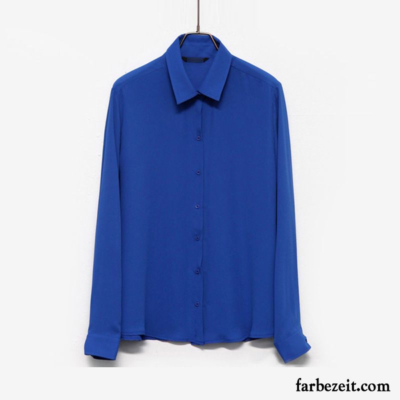 Festliche Longblusen Damen Neu Lange Ärmel Feder Chiffon Lose Dünn Blusen Mantel Sale