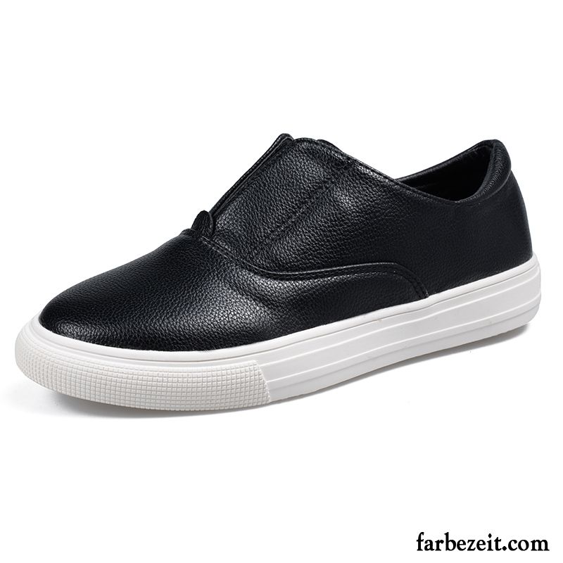 Frühlings Schuhe Damen Schüler Dicke Sohle Weiß Schnürschuhe Flache Slip-on Feder Halbschuhe Billig