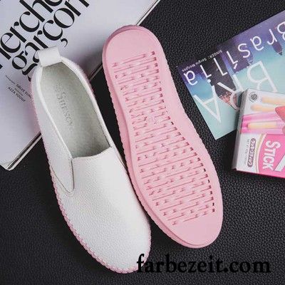 Halbschuhe Damen Braun Feder Allgleiches Flache Schuhe Neue Halbschuhe Slip-on Faul Weiß Casual Hohl Kaufen