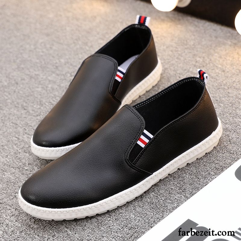 Halbschuhe Absatz Atmungsaktiv Herren Schüler Casual Schuhe Trend Flache Halbschuhe Feder Allgleiches Lederschue Kaufen