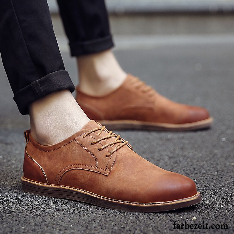 Halbschuhe Wildleder England Feder Casual Schuhe Jugend Lederschue Neue Allgleiches Herren Trend