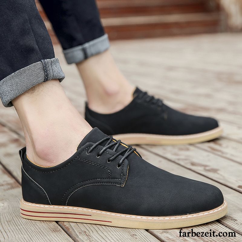 Halbschuhe Wildleder England Feder Casual Schuhe Jugend Lederschue Neue Allgleiches Herren Trend