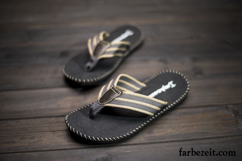 Hausschuhe Für Männer Herren Sommer Hausschuhe Trend Persönlichkeit England Sandalen Rutschsicher Strand Billig