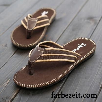 Hausschuhe Für Männer Herren Sommer Hausschuhe Trend Persönlichkeit England Sandalen Rutschsicher Strand Billig