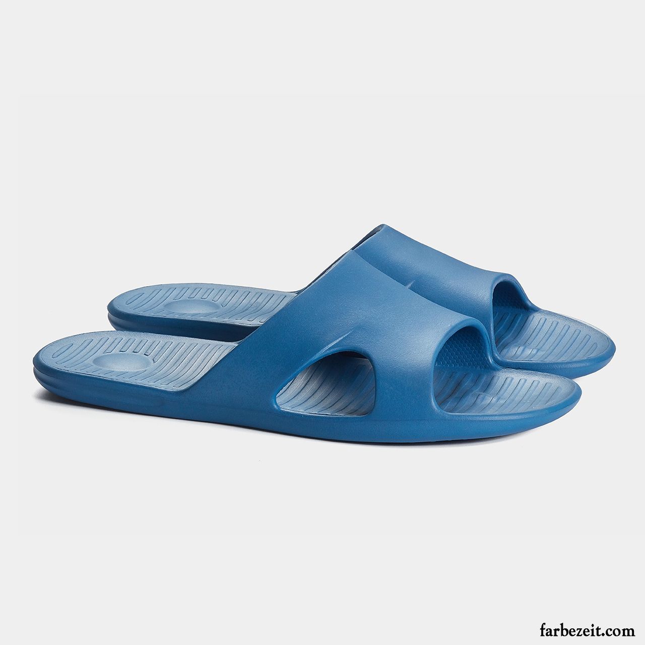 Hausschuhe Herren Sommer Weiche Sohle Lovers Pantolette Rutschsicher Blau