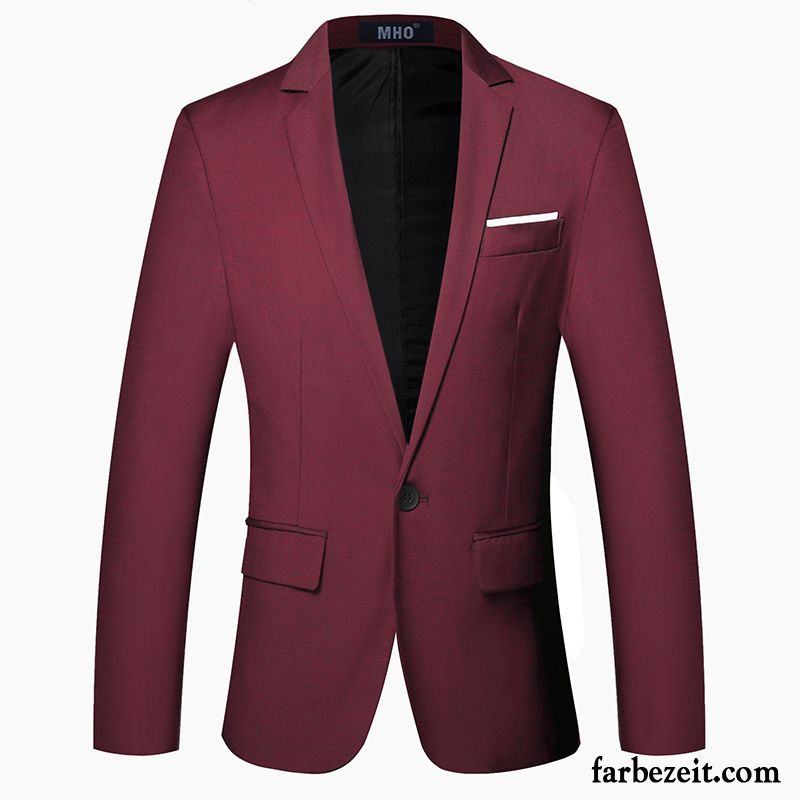 Herren Blazer Größen Jugend Winter Schlank Blazer Trend Anzüg Freizeit Mantel Überzieher Mode Schüler Herbst Günstig