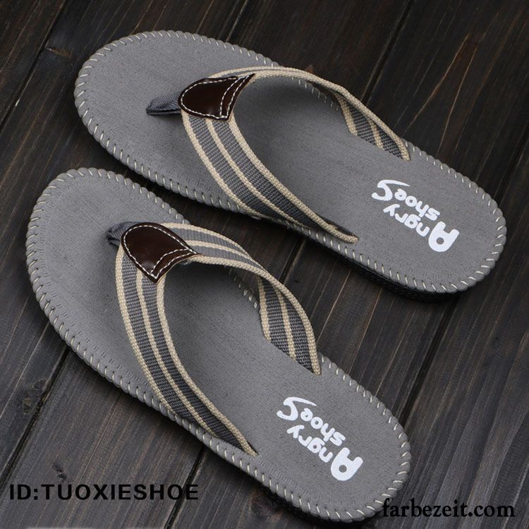 Herren Hausschuhe Sommer Hausschuhe Sommer Tragen Strand Schüler Sandalen Trend Rutschsicher Dicke Sohle Günstig