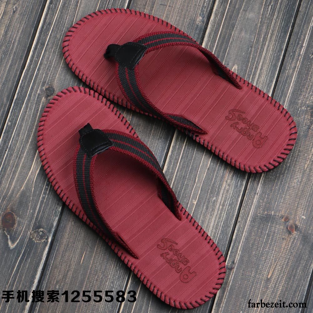 Herren Hausschuhe Sommer Hausschuhe Sommer Tragen Strand Schüler Sandalen Trend Rutschsicher Dicke Sohle Günstig