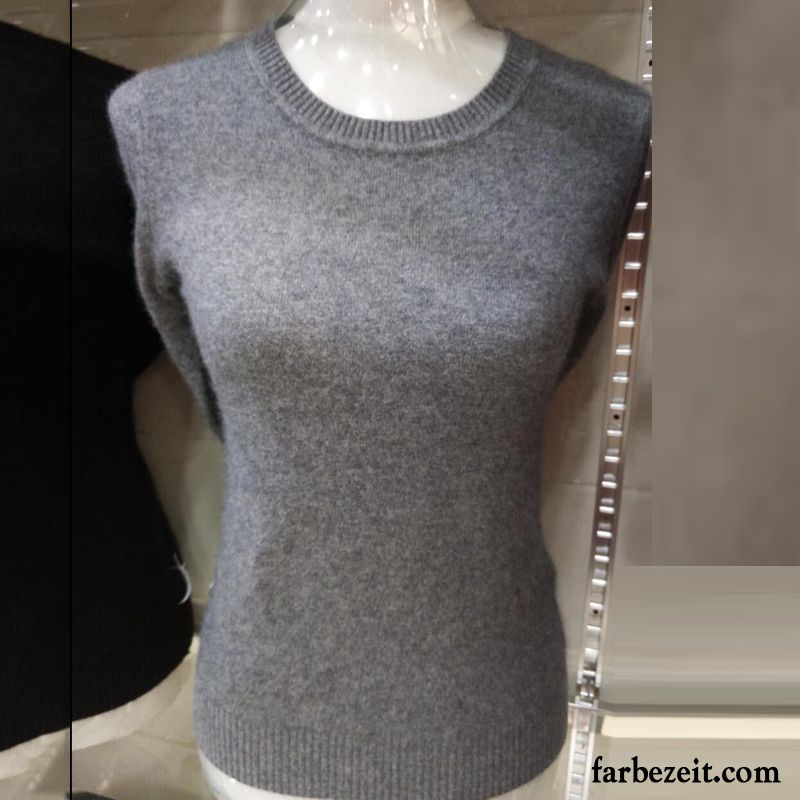 Pullover Damen Wollpullover Allgleiches Neu Große Größe Mantel Lose