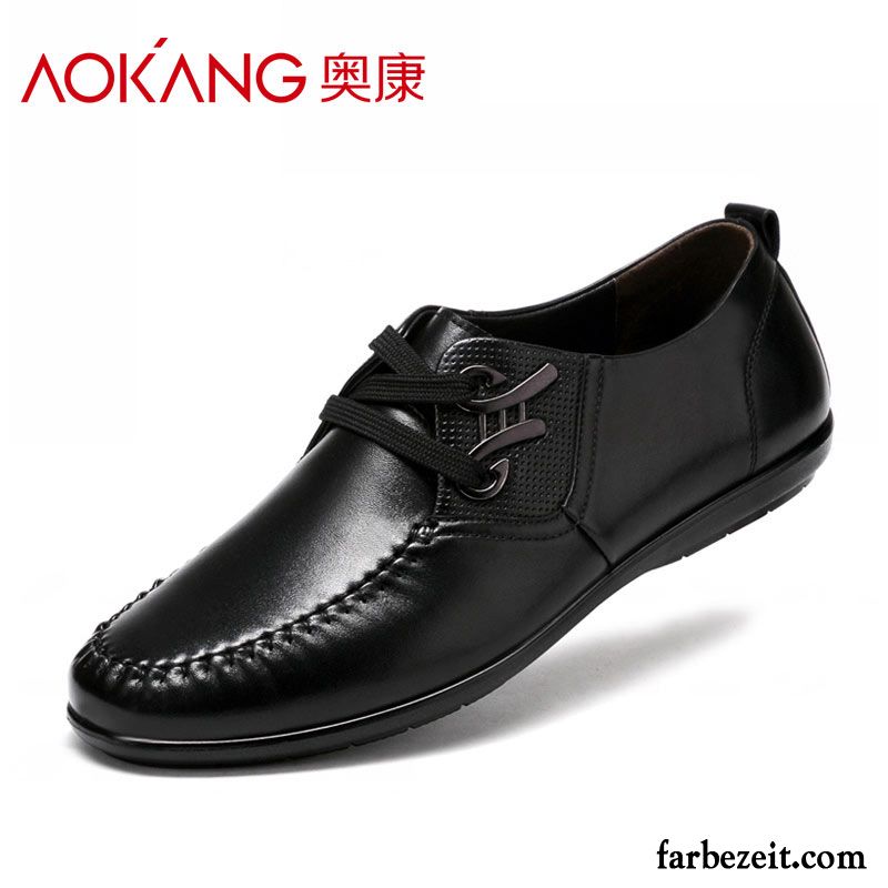 Leder Casual Herren Schuhe Plus Samt Geschäft Echtleder Täglich Lederschue Schnürung Schuhe England Baumwolle Schuhe Casual Kaufen