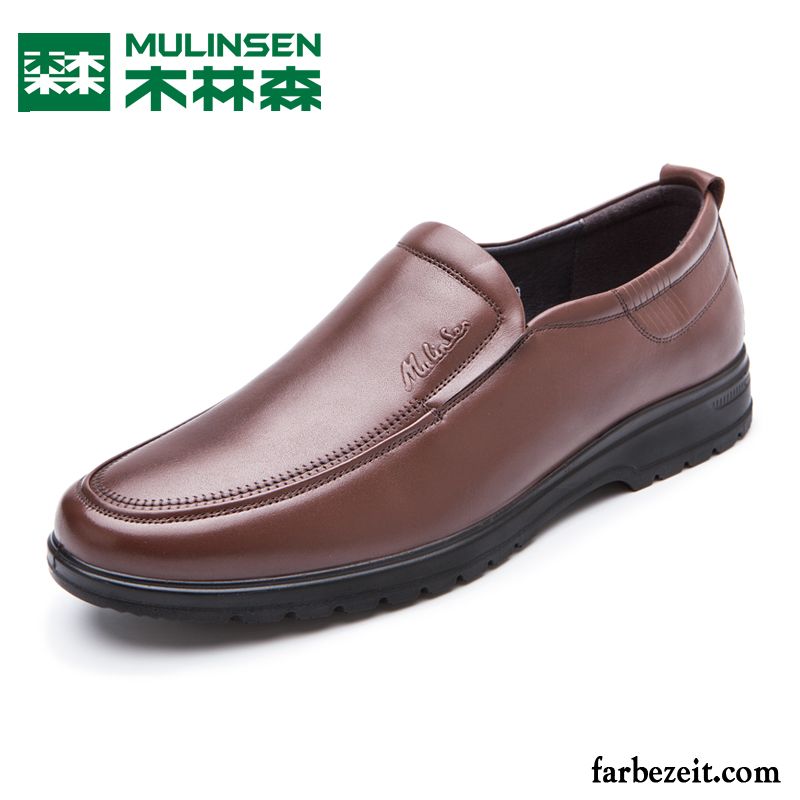 Luxus Schuhe Online Echtleder Feder Herbst Slip-on Schuhe Faul Herren Geschäft Neue Lederschue Casual Günstig