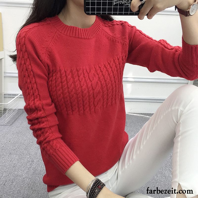 Pullover Damen Winterkleidung Neu Herbst Lose Pullovers Trend Weiß