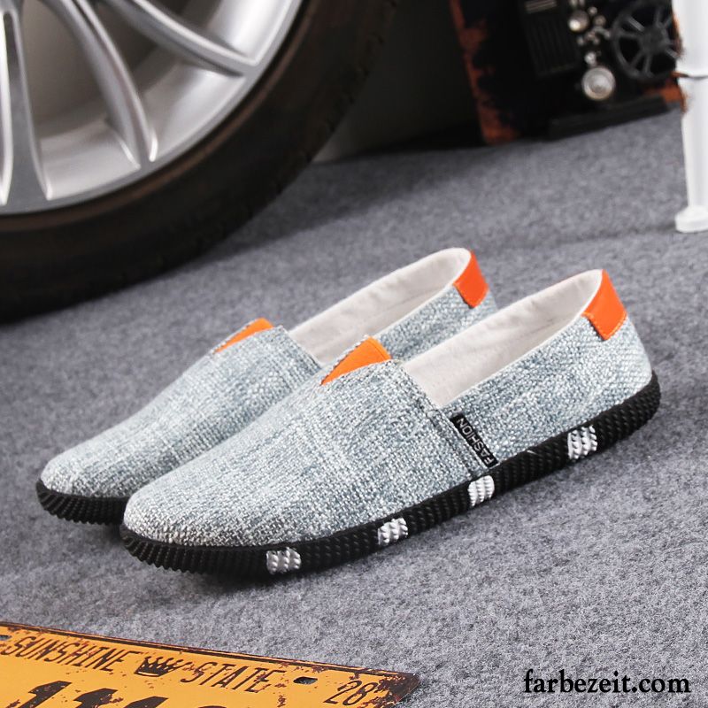 Rahmengenähte Schuhe Herren Faul Rot Sommer Atmungsaktiv Trend Halbschuhe Tuch Schuhe Casual Kaufen