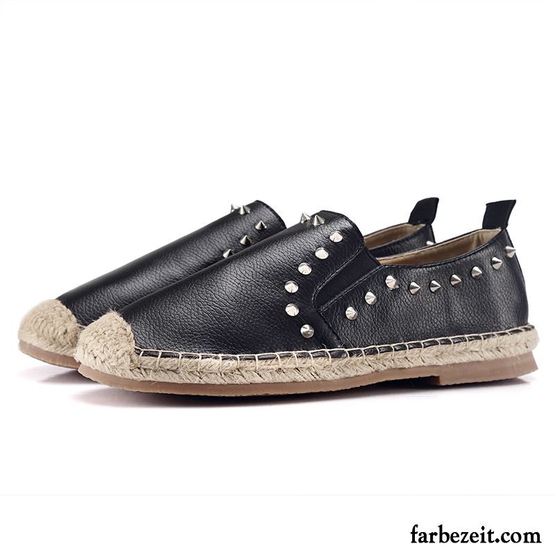 Schicke Schuhe Damen Quaste Echtleder Dicke Sohle Feder Plateauschuhe Casual Flache Halbschuhe Sommer Weiß