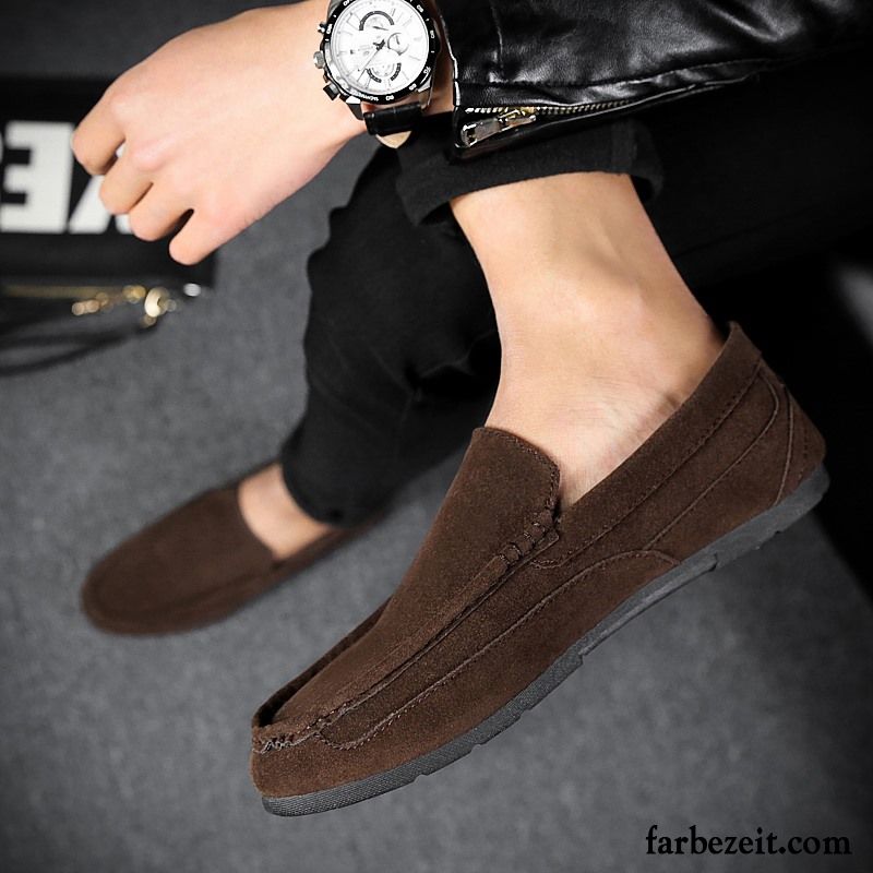 Schuhe Günstig Herren Halbschuhe Baumwolle Schuhe Winter Casual Trend Faul Lederschue Herbst Plus Samt Billig