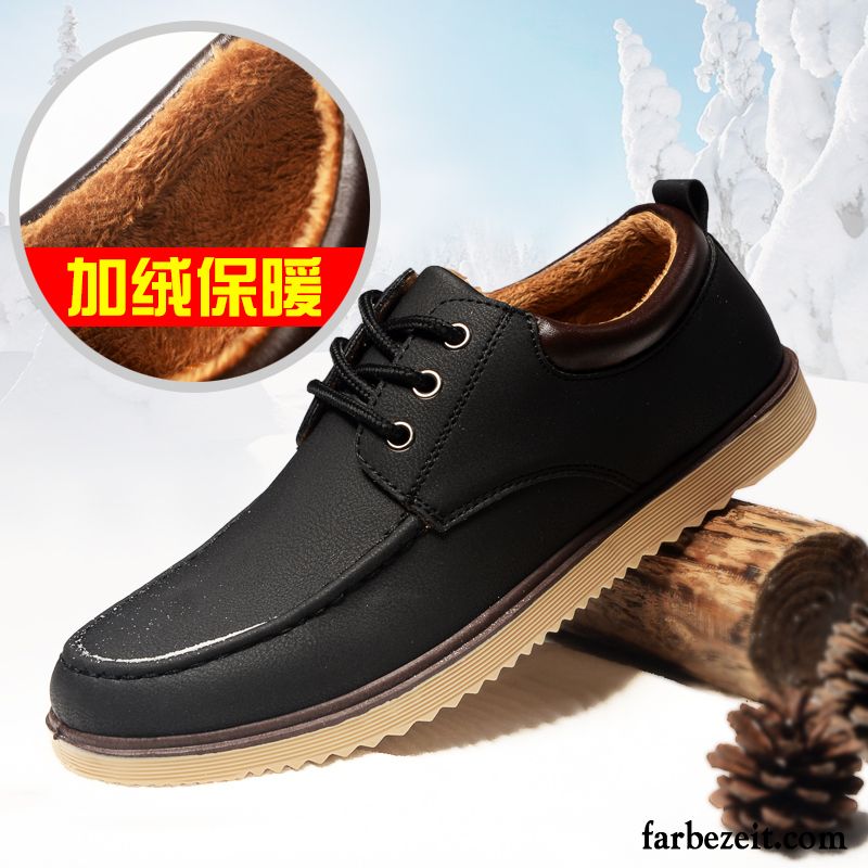 Schuhe Herren Schwarz Allgleiches Jugend Lederschue Casual Schuhe England Neue Feder Sale