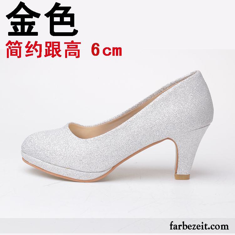 Schuhe Pumps Rosa Feder Weiß Partei Pumps Schuhe Herbst Silber Hochzeit Schuhe Damen Dick Kaufen