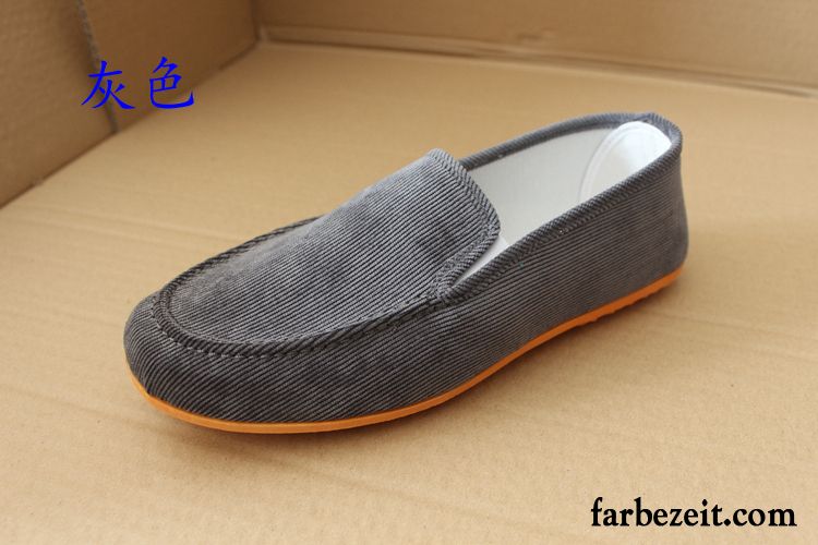 Schuhe Slipper Herren Atmungsaktiv Feder Halbschuhe Wildleder Casual Herbst Neue Faul Tuch Schuhe Billig