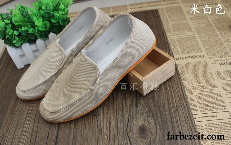 Schuhe Slipper Herren Atmungsaktiv Feder Halbschuhe Wildleder Casual Herbst Neue Faul Tuch Schuhe Billig