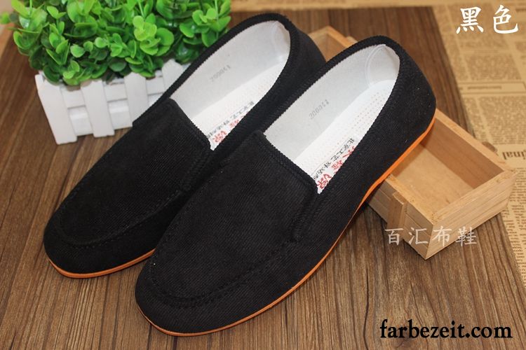 Schuhe Slipper Herren Atmungsaktiv Feder Halbschuhe Wildleder Casual Herbst Neue Faul Tuch Schuhe Billig