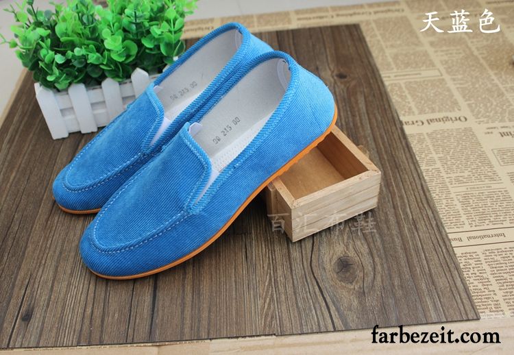 Schuhe Slipper Herren Atmungsaktiv Feder Halbschuhe Wildleder Casual Herbst Neue Faul Tuch Schuhe Billig