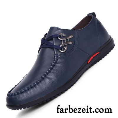 Schuhe Zum Anzug Sportlich Weiche Sohle Lederschue Plus Samt Jugend Herren Runde Zehe Casual Schuhe Schnürschuh Winter England Herbst Billig