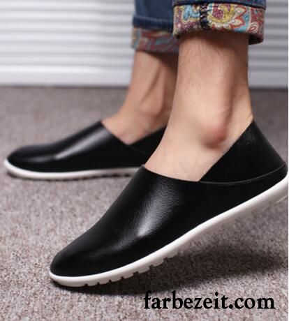 Schöne Schuhe Herren Fahrschuhe Faul Casual Halbschuhe Lederschue Weberei Günstig