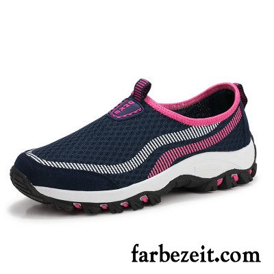 Sportschuhe Damen Sommer Reise Schuhe Net Weiche Sohle Atmungsaktiv Rutschsicher Purpur Lila