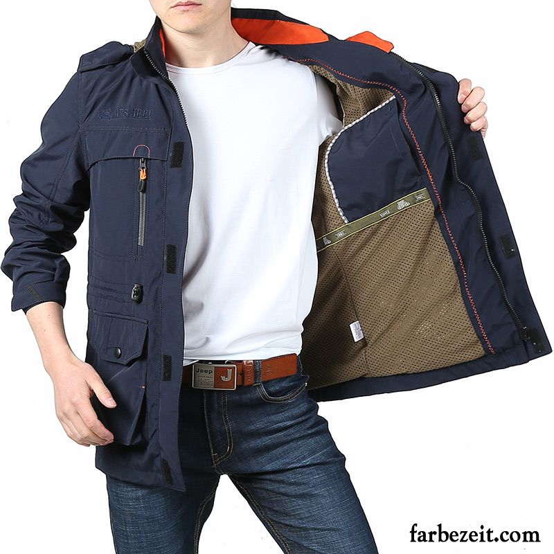 Steppjacke Herren Blau Jacke Jugend Herbst Mantel Langer Abschnitt Kleider Feder Überzieher Kaufen