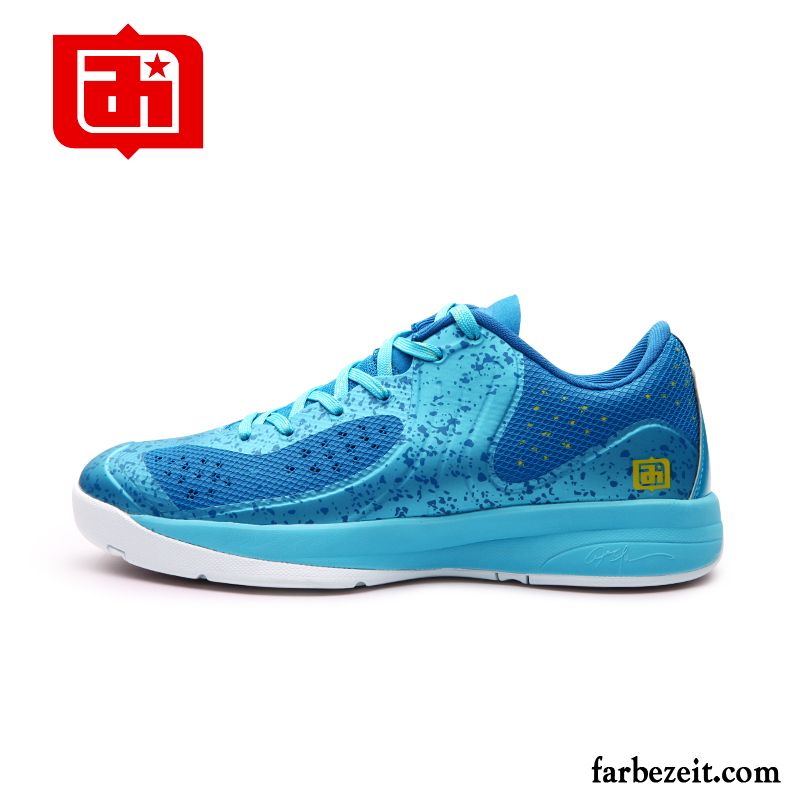 Winterschuhe Kaufen Herren Blau Feder Basketballschuhe Niedrig Tragen Sommer Sportschuhe Rabatt