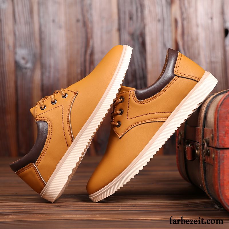 Winterschuhe Leder Wasserdicht Herren Casual Trend Neue England Lederschue Rutschsicher Feder Schuhe Arbeitsschuhe Tragen